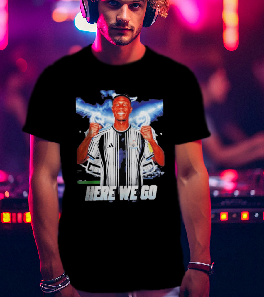 Aladji Bamba Newcastle United Here We Go T-Shirt