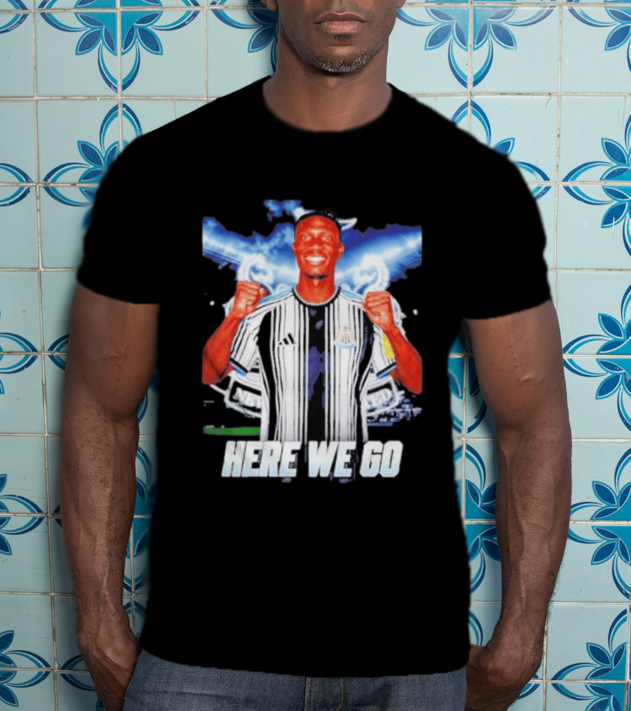 Aladji Bamba Newcastle United Here We Go T-Shirt