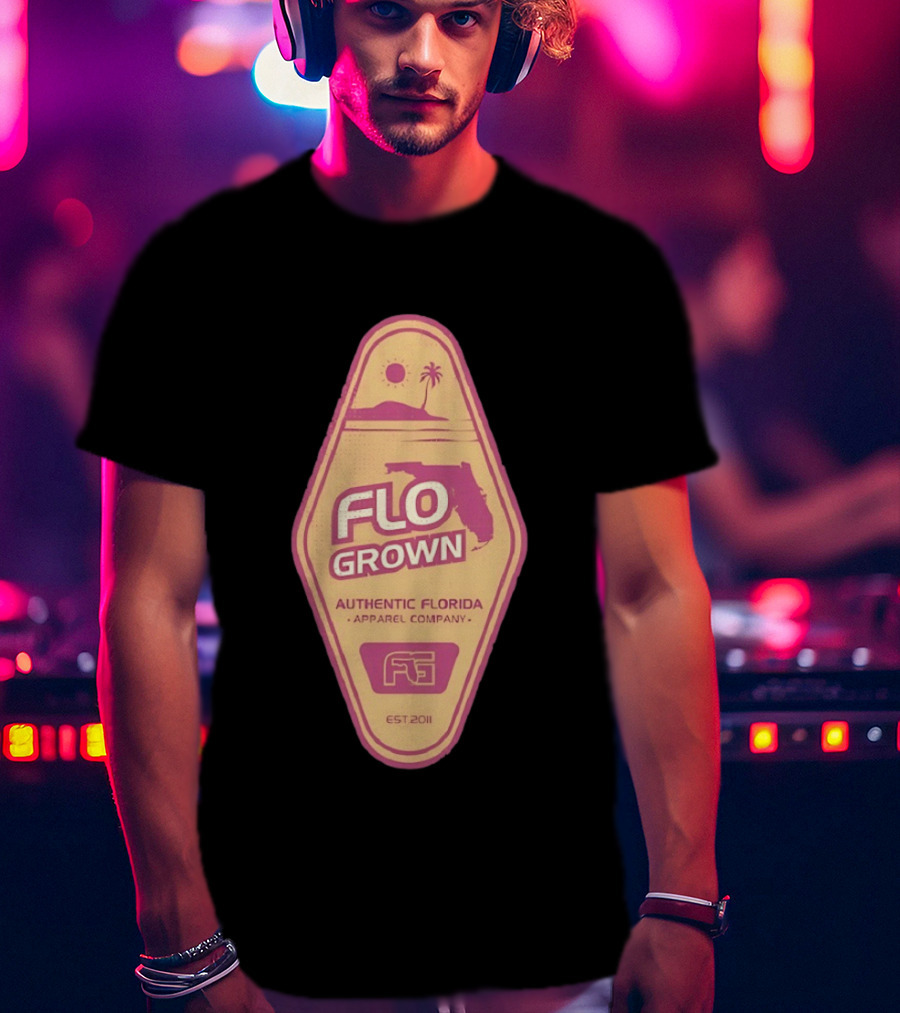 Flo Grown Authentic Florida Apparel Company Est 2011 T-Shirt