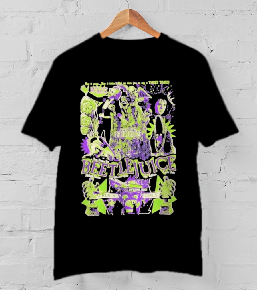 Betelgeuse Beetlejuice Say Once Three Times Rest In Peace Inferno Room Girls T-Shirt
