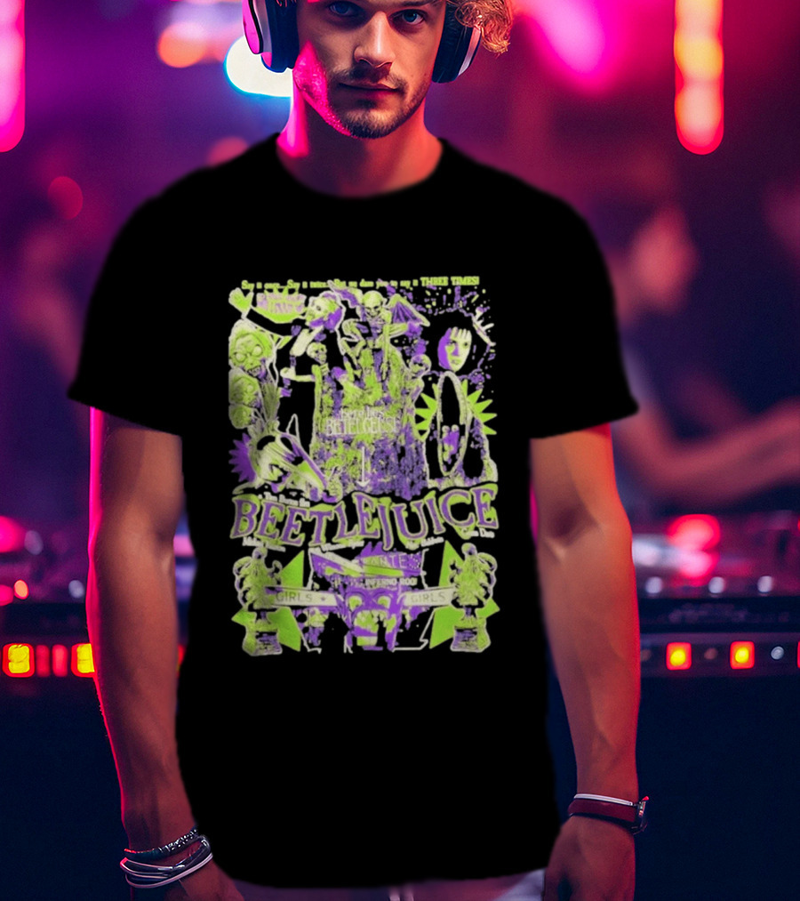 Betelgeuse Beetlejuice Say Once Three Times Rest In Peace Inferno Room Girls T-Shirt