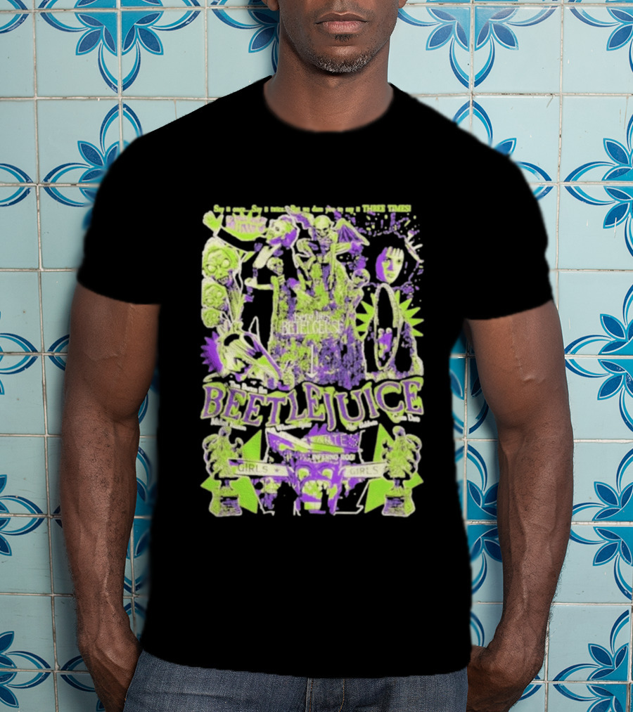 Betelgeuse Beetlejuice Say Once Three Times Rest In Peace Inferno Room Girls T-Shirt
