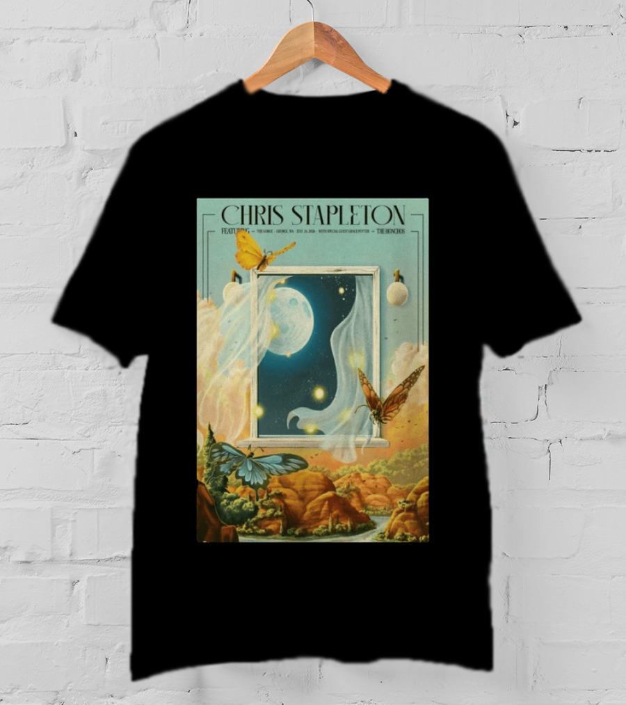 Chris Stapleton Featuring The Gorge July 24 2026 With Margo Price And The Mavericks The Knock3 T-Shirt
