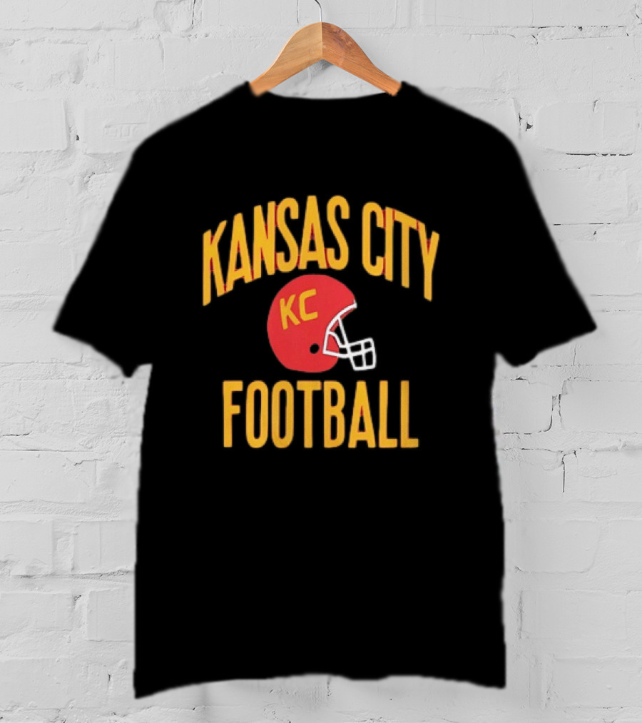 Kansas City KC Football Helmet T-Shirt
