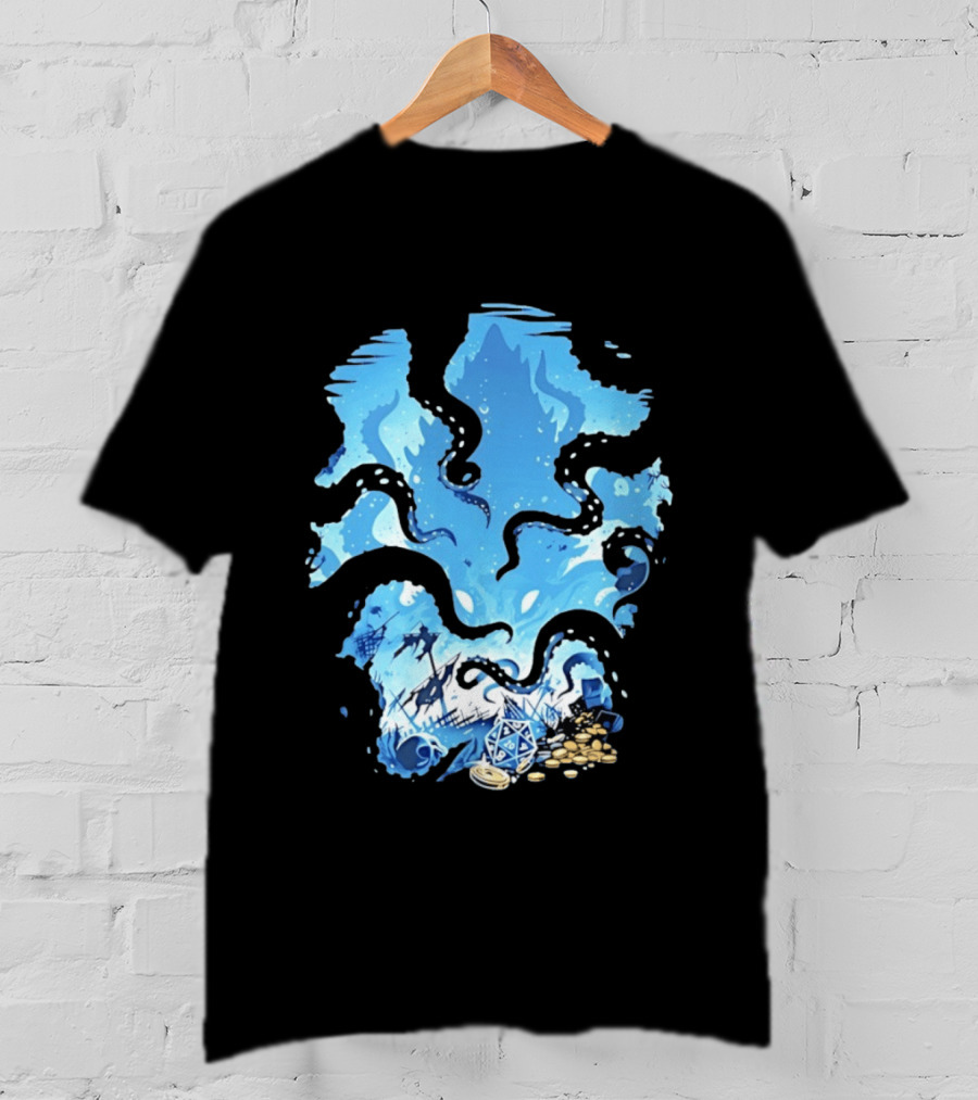 Dungeons And Dragons Kraken Nautical Sea Creature RPG Fantasy T-Shirt