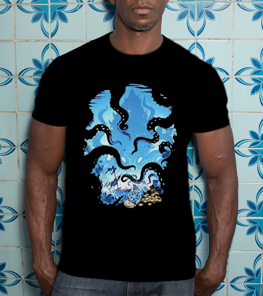 Dungeons And Dragons Kraken Nautical Sea Creature RPG Fantasy T-Shirt