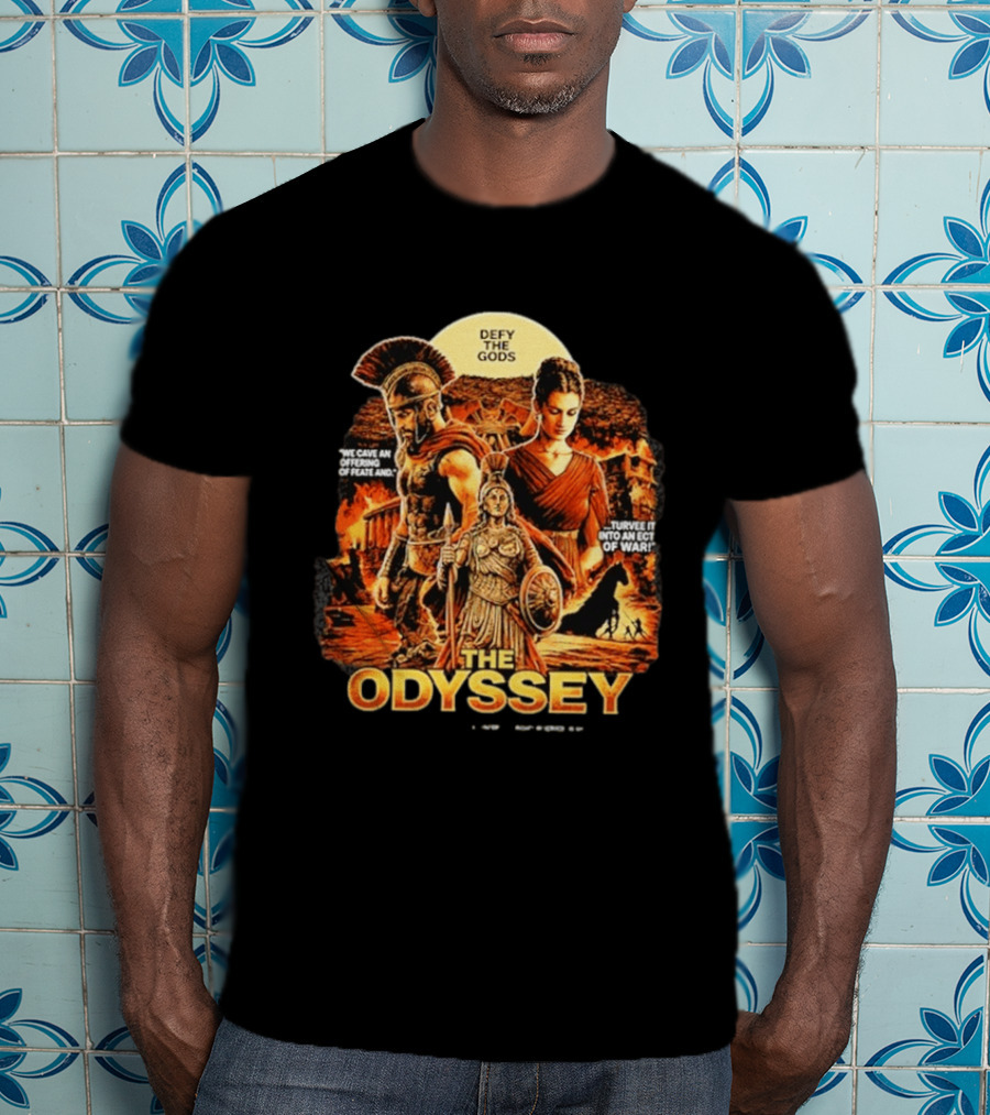 The Odyssey Defy The Gods Greek Mythology Warrior Achilles Helen Of Troy T-Shirt