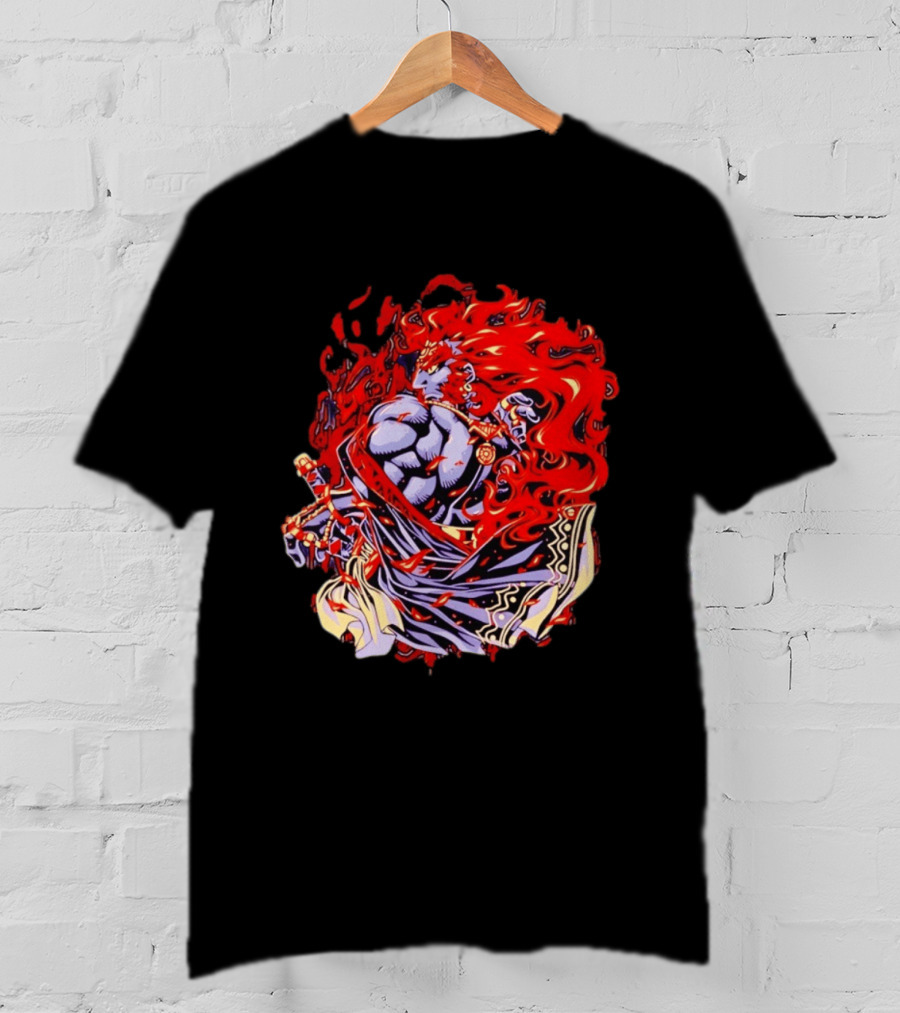 Ganondorf The Legend Of Zelda Dark King Of Gerudo Desert Fire Power T-Shirt