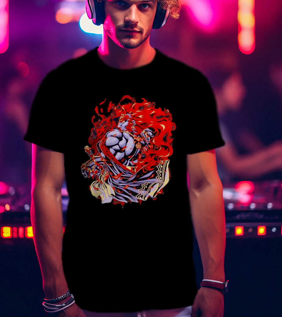 Ganondorf The Legend Of Zelda Dark King Of Gerudo Desert Fire Power T-Shirt