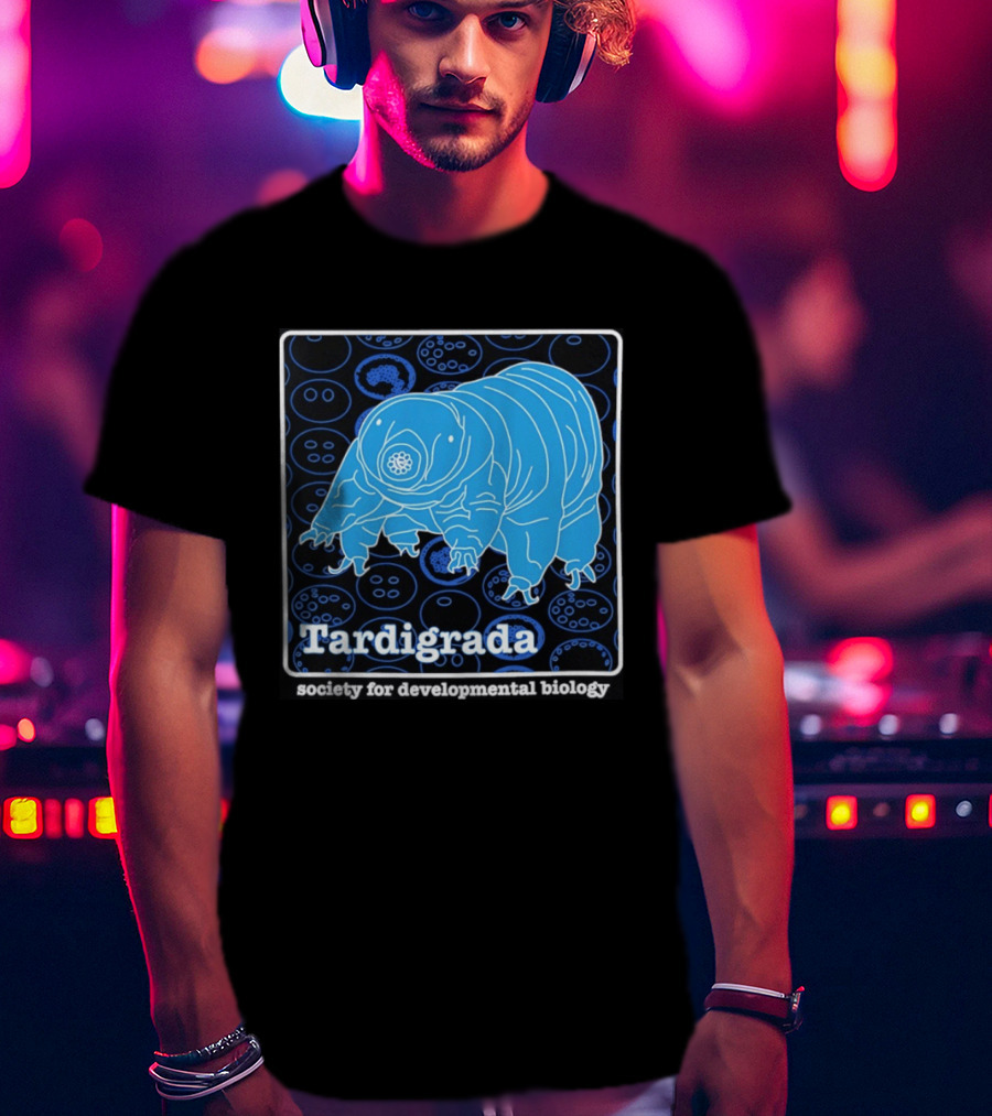 Tardigrada Society For Developmental Biology Blue Water Bear T-Shirt
