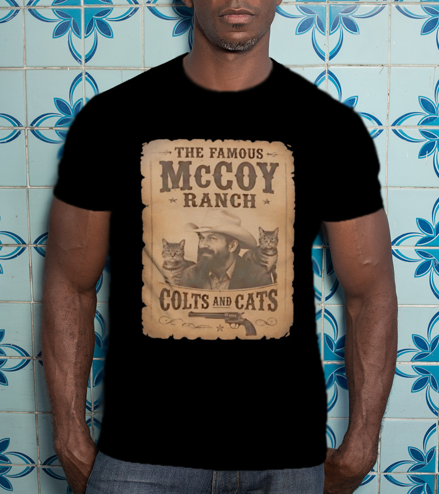 The Famous McCoy Ranch Colts And Cats Wild West Nostalgia T-Shirt