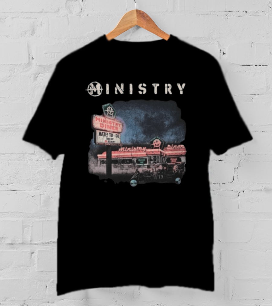Ministry Store Hate To Go Diner Black Ministry Diner 13 Haze T-Shirt