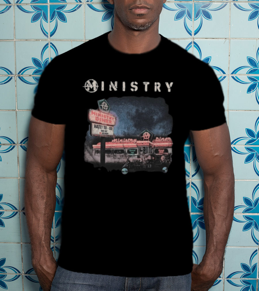 Ministry Store Hate To Go Diner Black Ministry Diner 13 Haze T-Shirt
