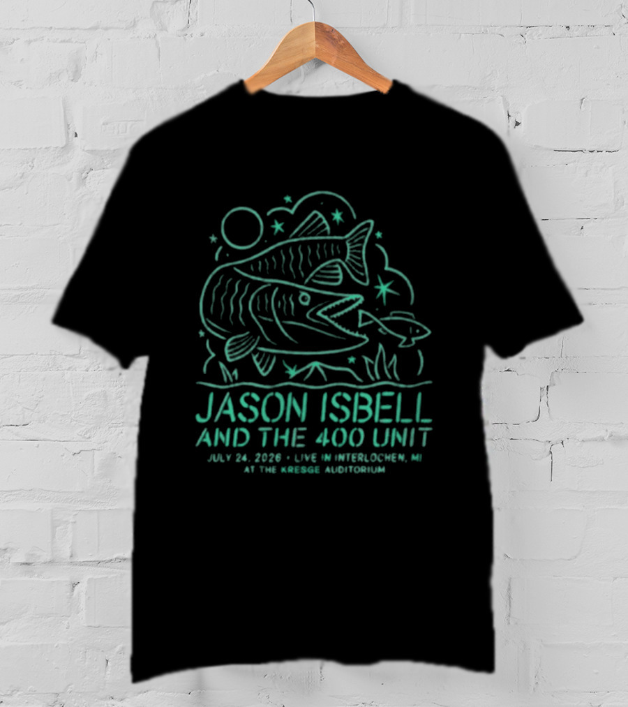 Jason Isbell And The 400 Unit Live Interlochen MI July 24 2020 Kresge Auditorium T-Shirt