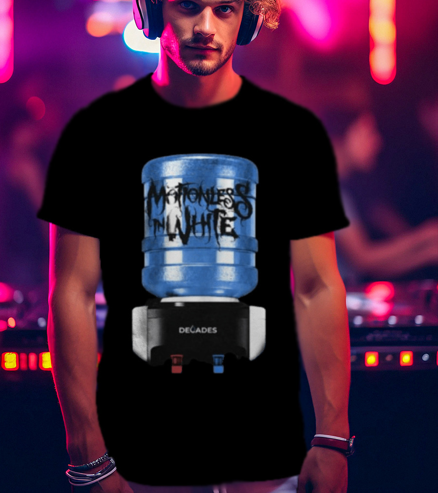 Motionless In White Coworker Band Of The Year Blue Water Cooler Decades T-Shirt