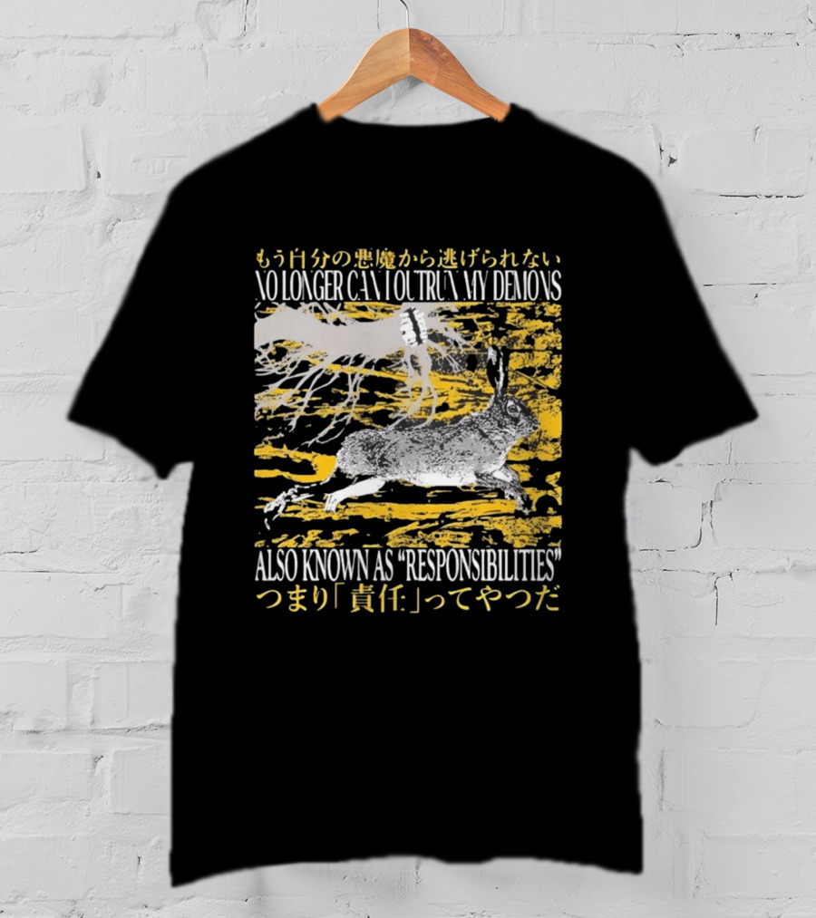 No Longer Can I Outrun My Demons Also Known As Responsibilities T-Shirt
