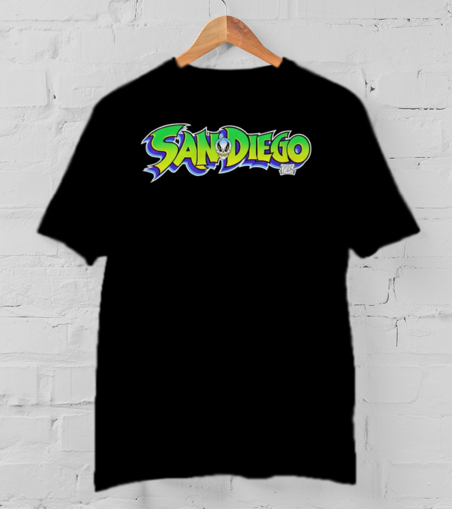 San Diego 2026 Skull Graffiti T-Shirt
