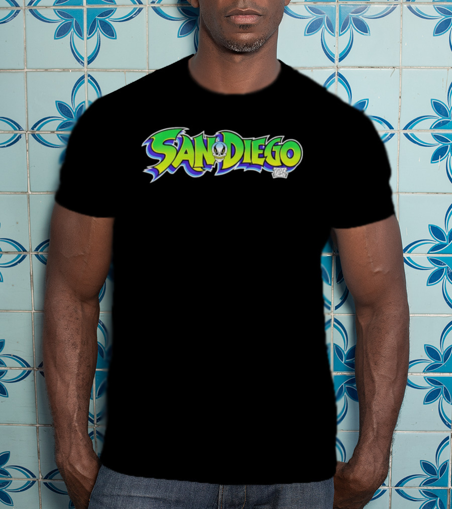 San Diego 2026 Skull Graffiti T-Shirt