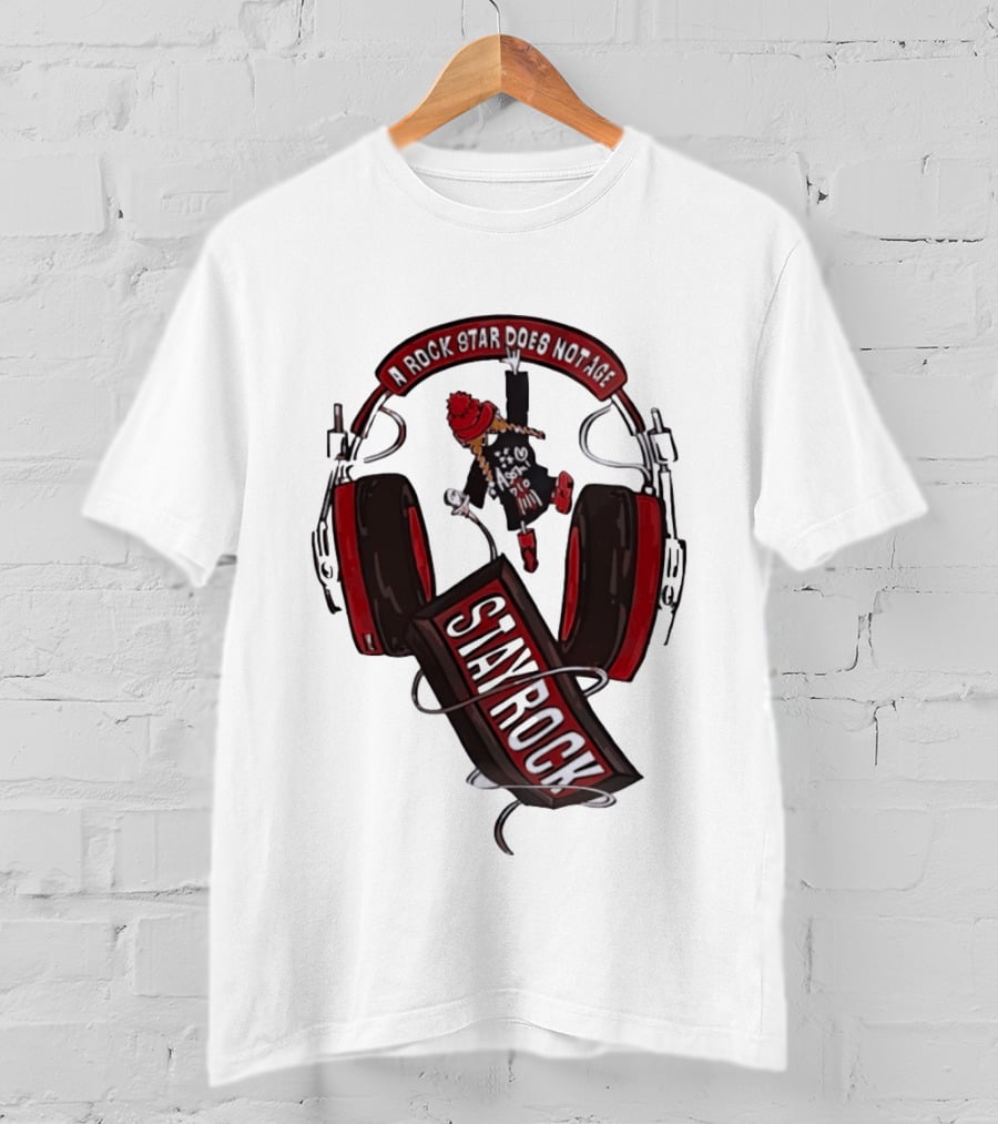 Stay Rock A Rock Star Does Not Age Music Lover T-Shirt