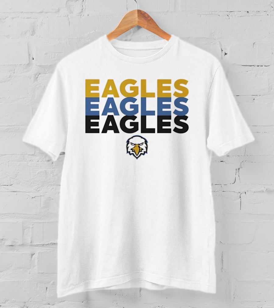 Eagles Triple Stack With Bold Yellow Blue And Black Team T-Shirt