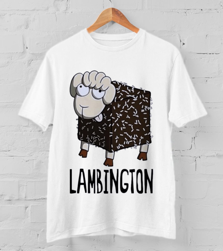 Lambington Sheep Treat Food Pun T-Shirt
