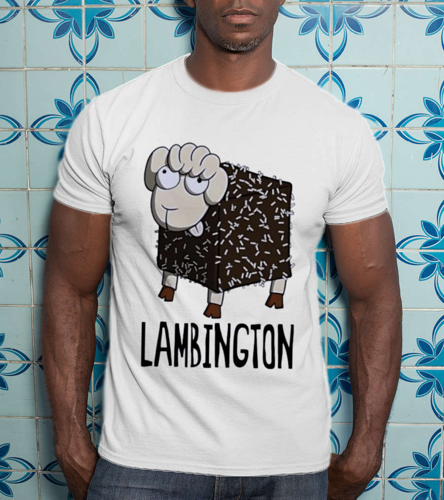 Lambington Sheep Treat Food Pun T-Shirt
