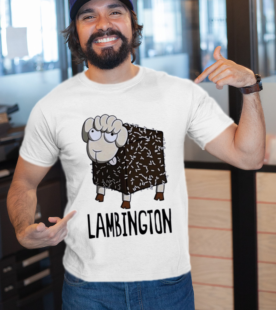 Lambington Sheep Treat Food Pun T-Shirt