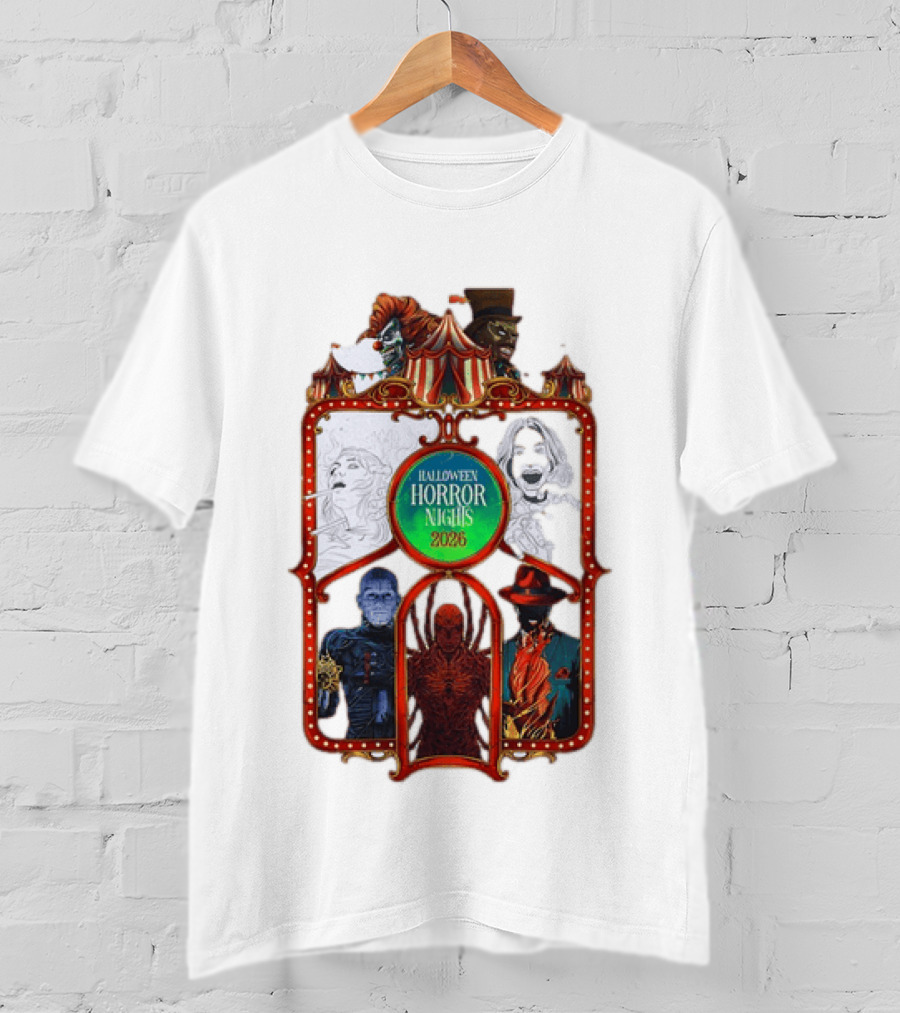 Halloween Horror Nights 2026 Universal Studios Characters Carnival T-Shirt