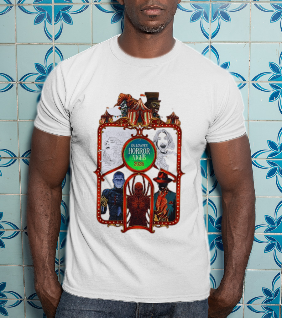 Halloween Horror Nights 2026 Universal Studios Characters Carnival T-Shirt