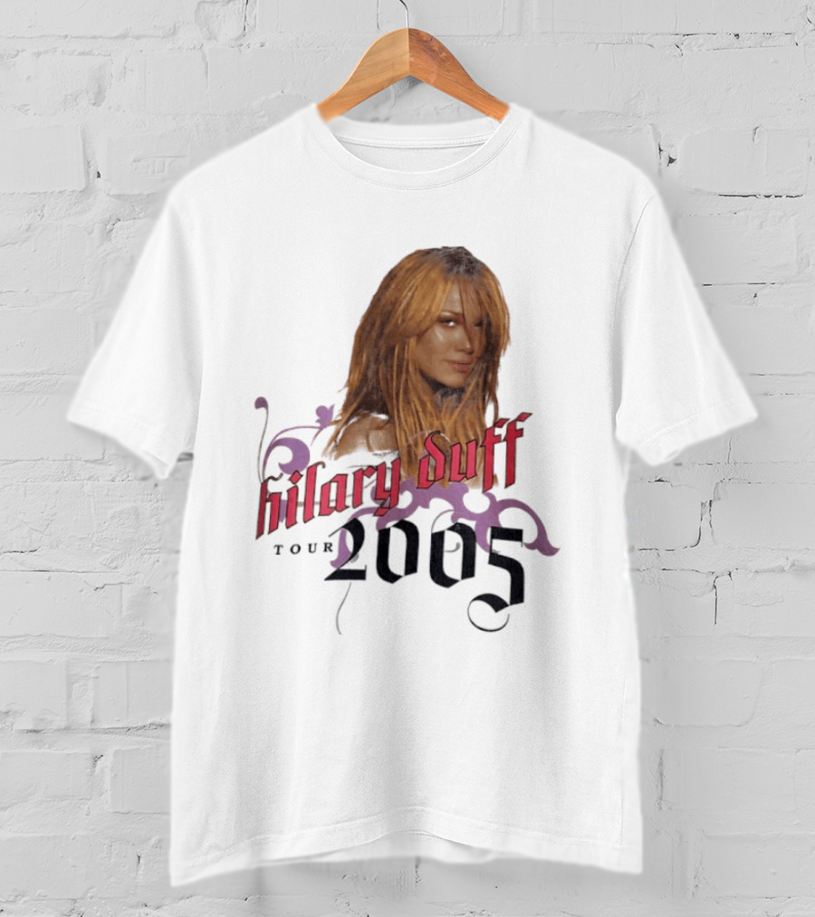 Hilary Duff Tour 2005 Y2K Vintage Style Nostalgia Pop T-Shirt
