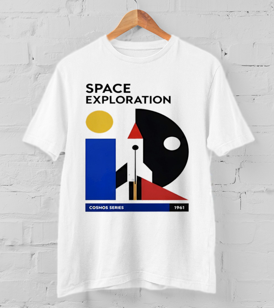Space Exploration 1961 Cosmos Series Retro Geometric T-Shirt