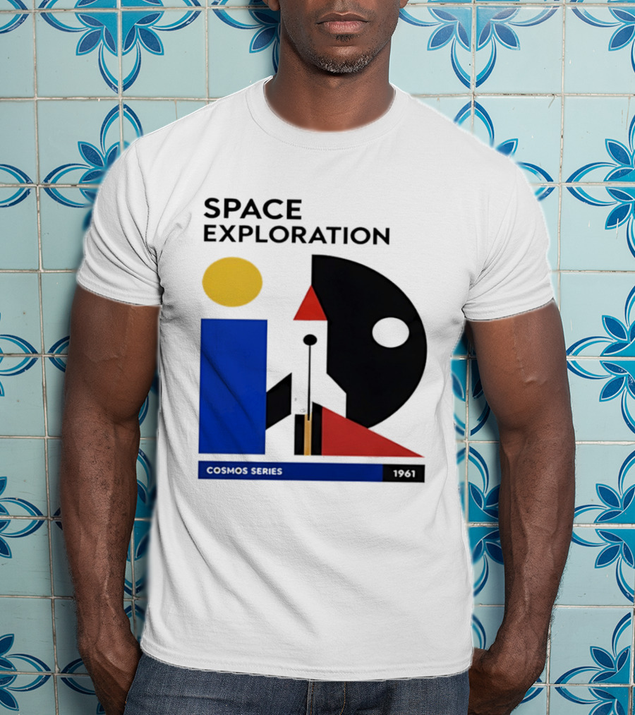 Space Exploration 1961 Cosmos Series Retro Geometric T-Shirt