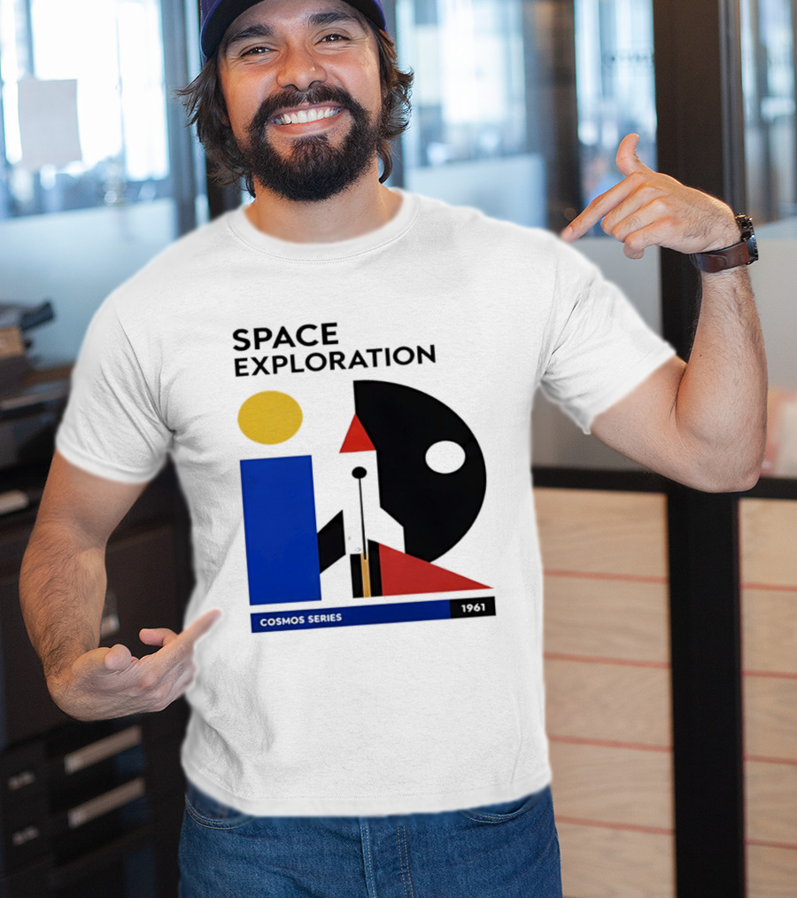 Space Exploration 1961 Cosmos Series Retro Geometric T-Shirt