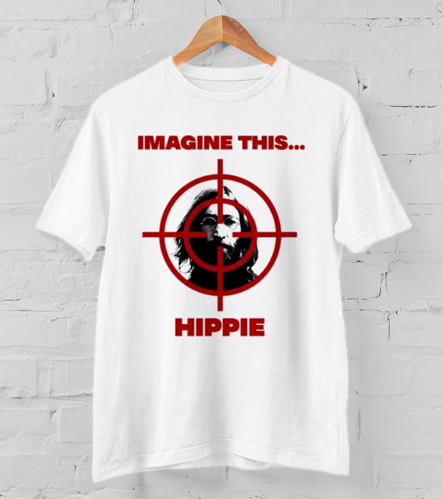 Imagine This Hippie With Target Overlay T-Shirt