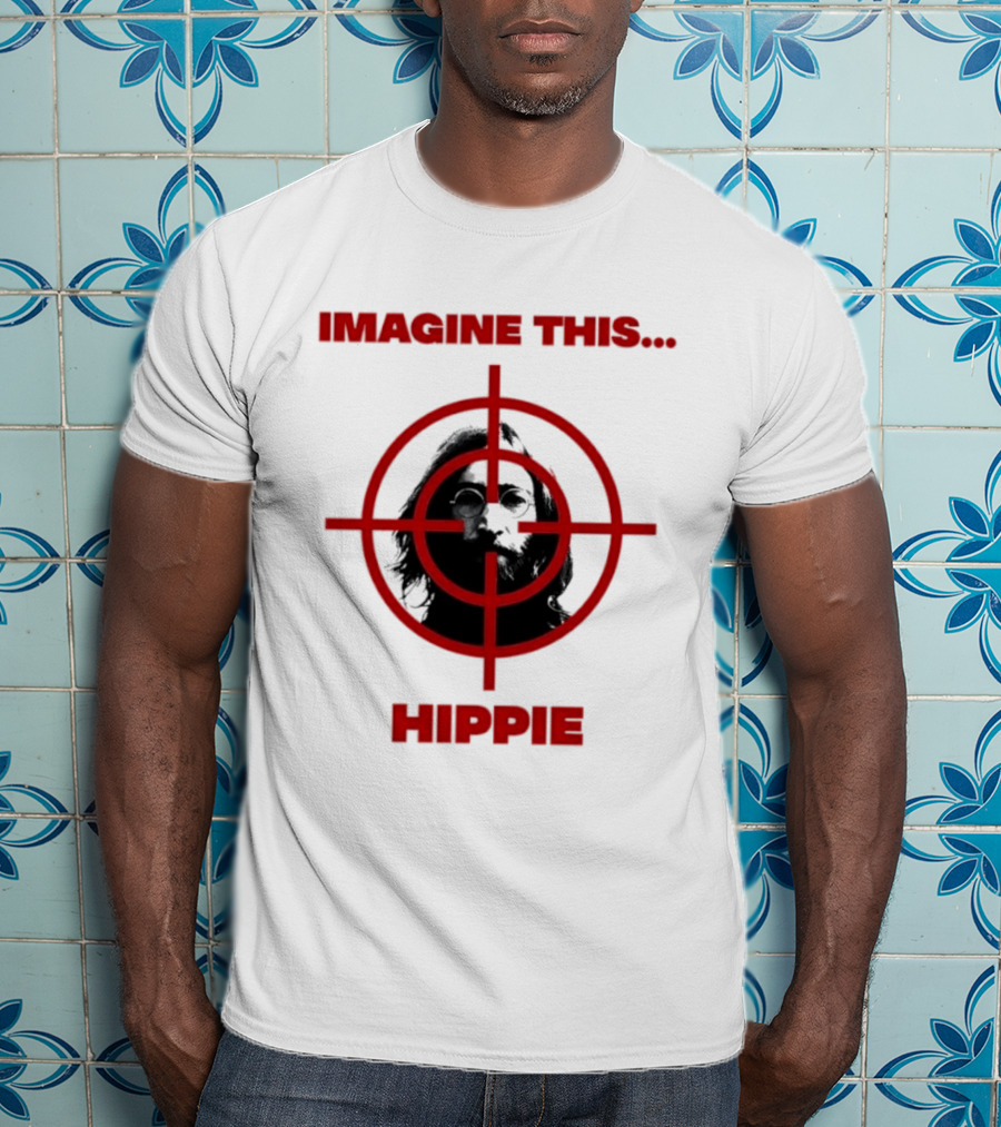 Imagine This Hippie With Target Overlay T-Shirt