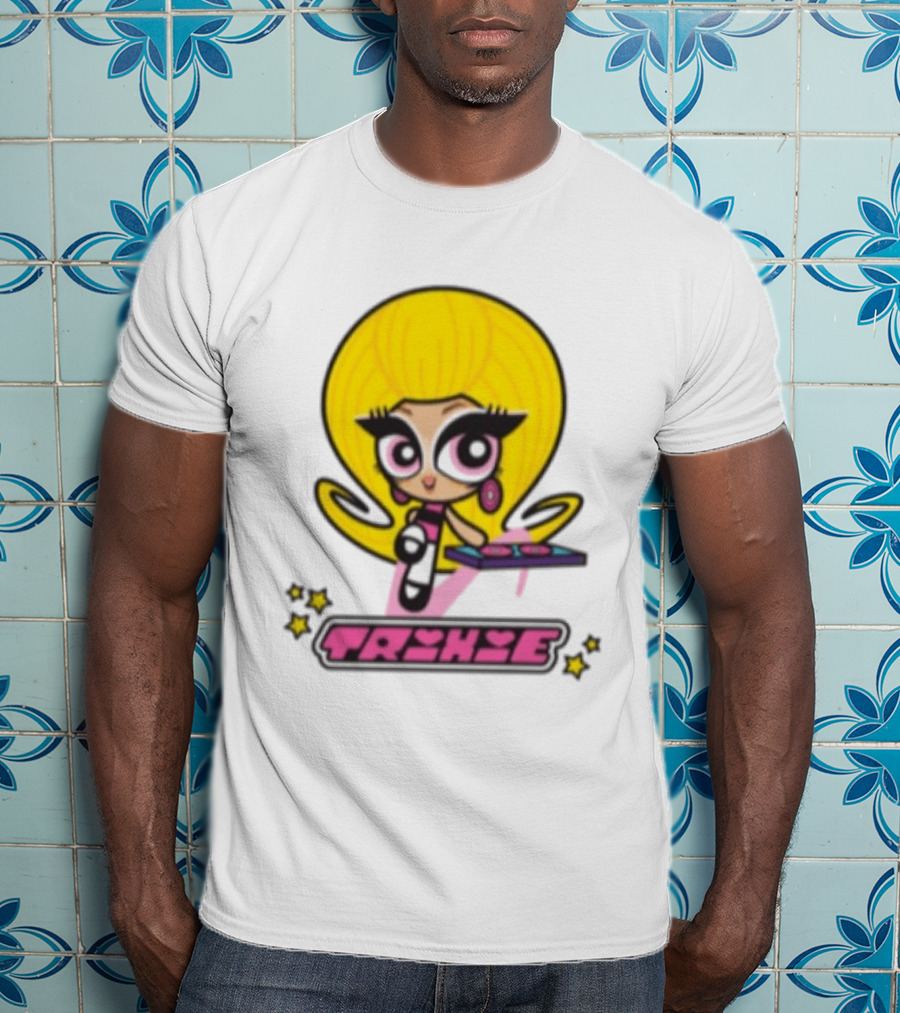 Trixie Mattel Spd Babydoll Pink Cartoon Character Stars T-Shirt