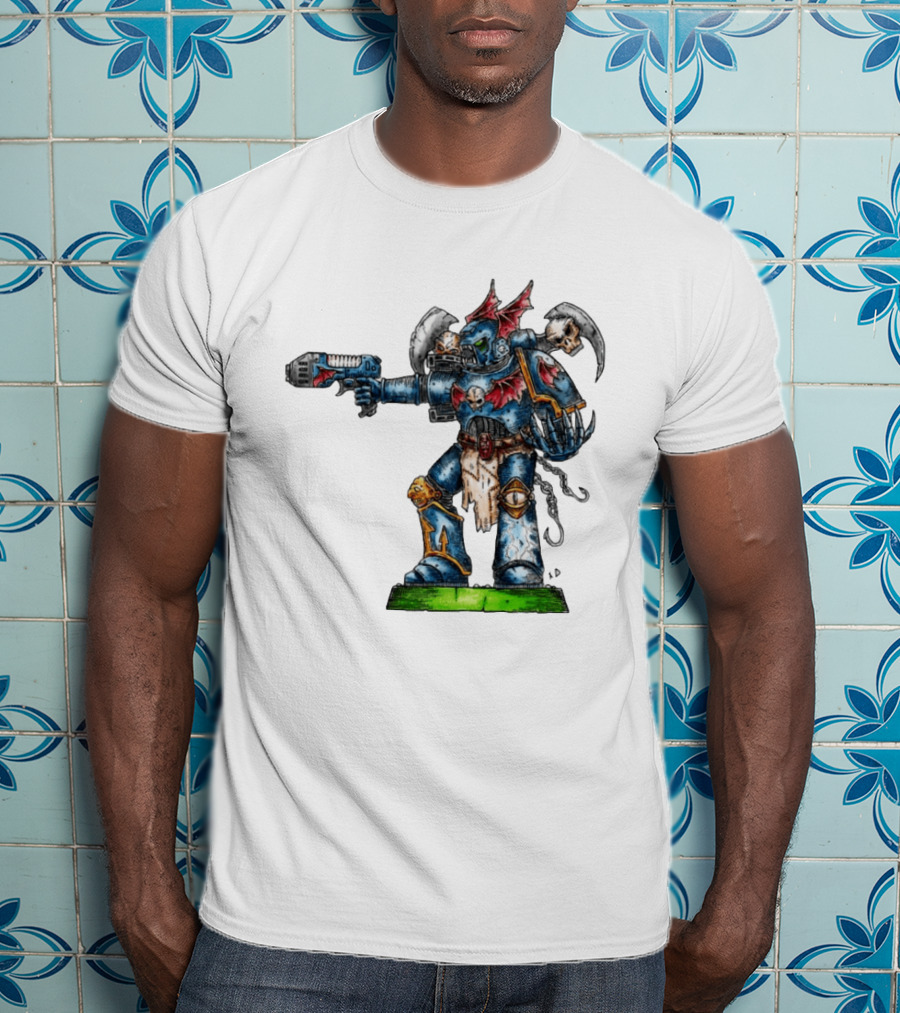 Warhammer 40K Night Lords Chaos Space Marine By Niklas Wistedt T-Shirt