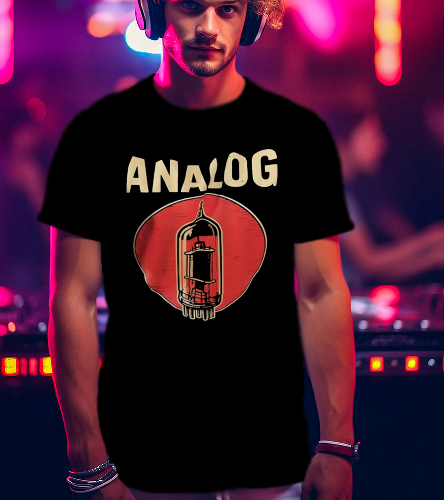 Analog Vacuum Tube Audiophile High Fidelity Audio Components T-Shirt