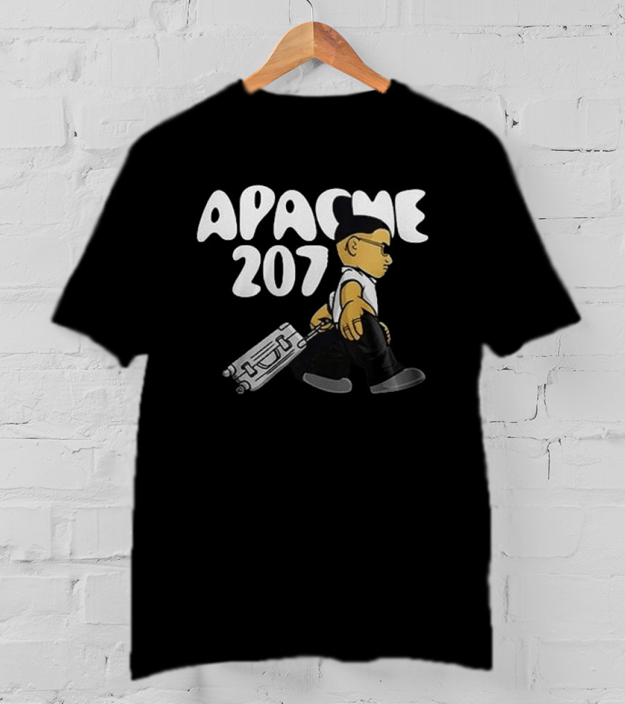 Apache 207 Arena Tour 2026 Zusatzshows Limited Edition Black Cartoon T-Shirt