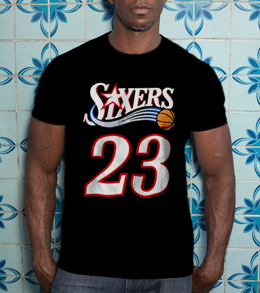 Philadelphia 76ers Number 23 Sixers Basketball Jersey T-Shirt