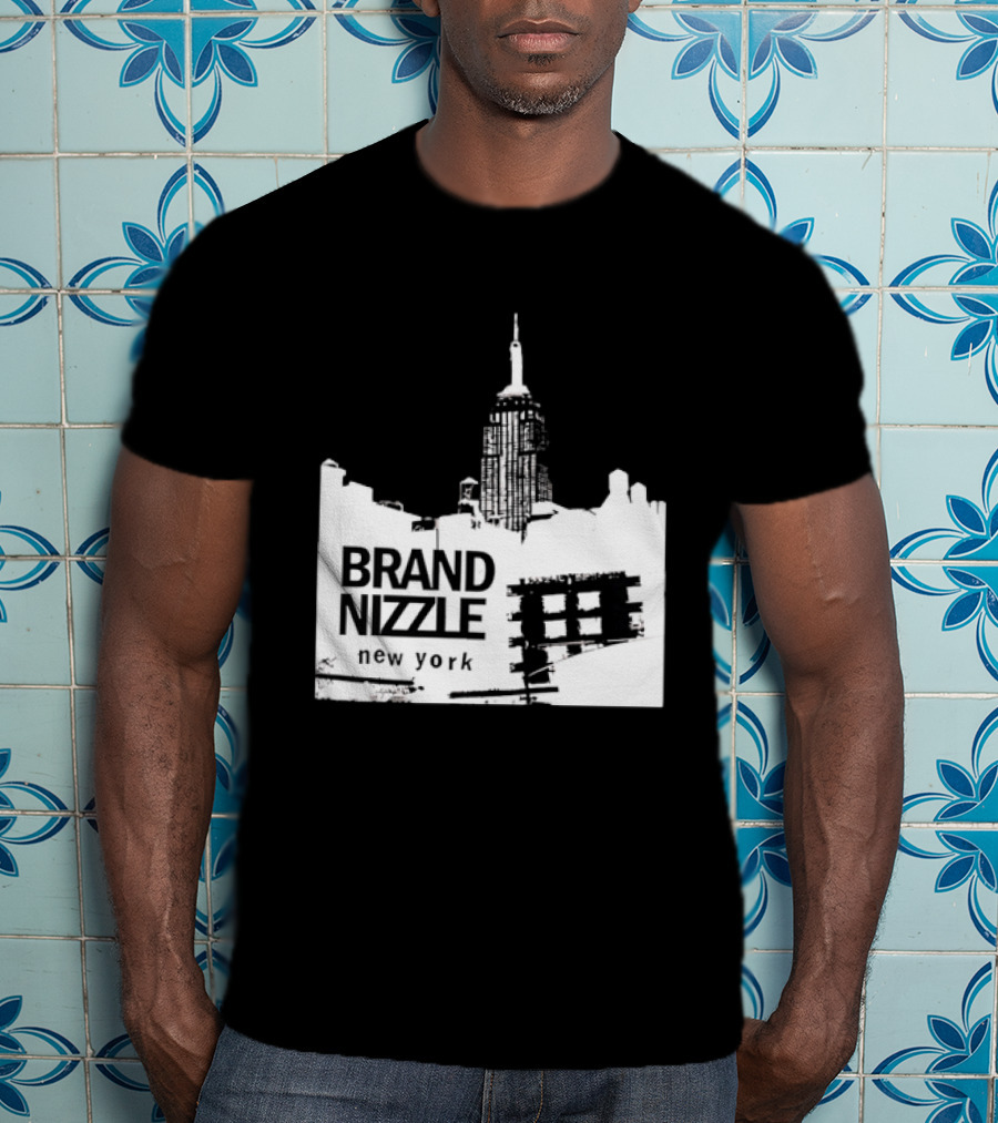 BRAND NIZZLE New York Empire State Building Skyline T-Shirt