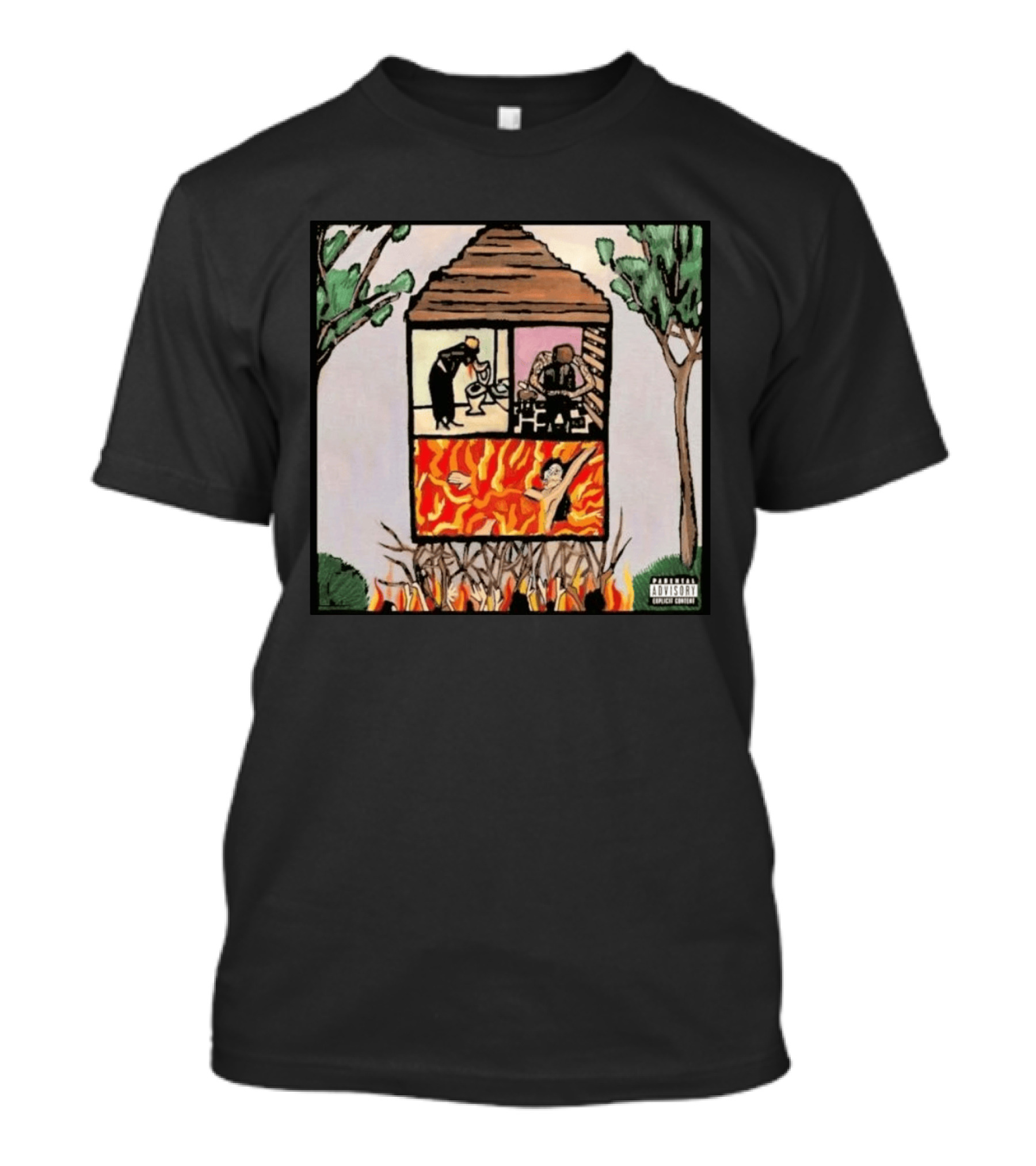 Long Term Effects Of Suffering With Parental Advisory Explicit Content Warning T-Shirt
