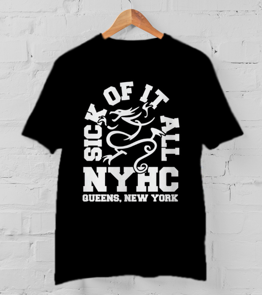 Sick Of It All NYHC Queens New York Hardcore Dragon T-Shirt
