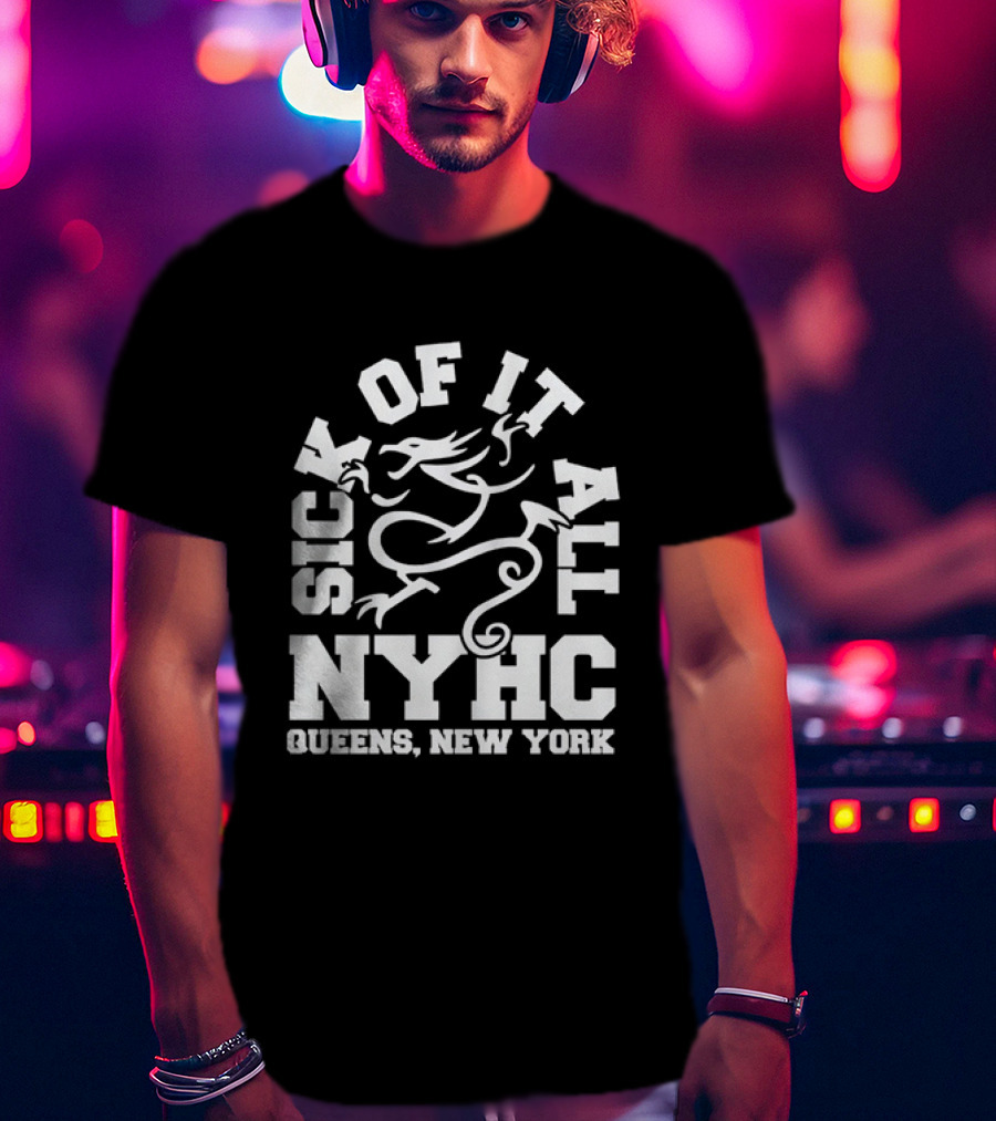 Sick Of It All NYHC Queens New York Hardcore Dragon T-Shirt