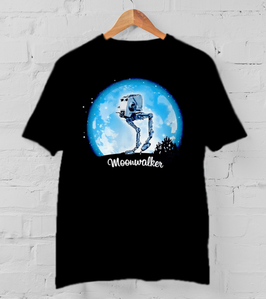 Star Wars AT ST Moonwalker Imperial Walker Moon Scene T-Shirt