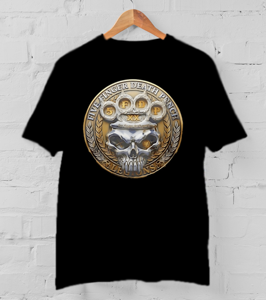 Five Finger Death Punch Skull Knuckles Emblem XX Legions T-Shirt