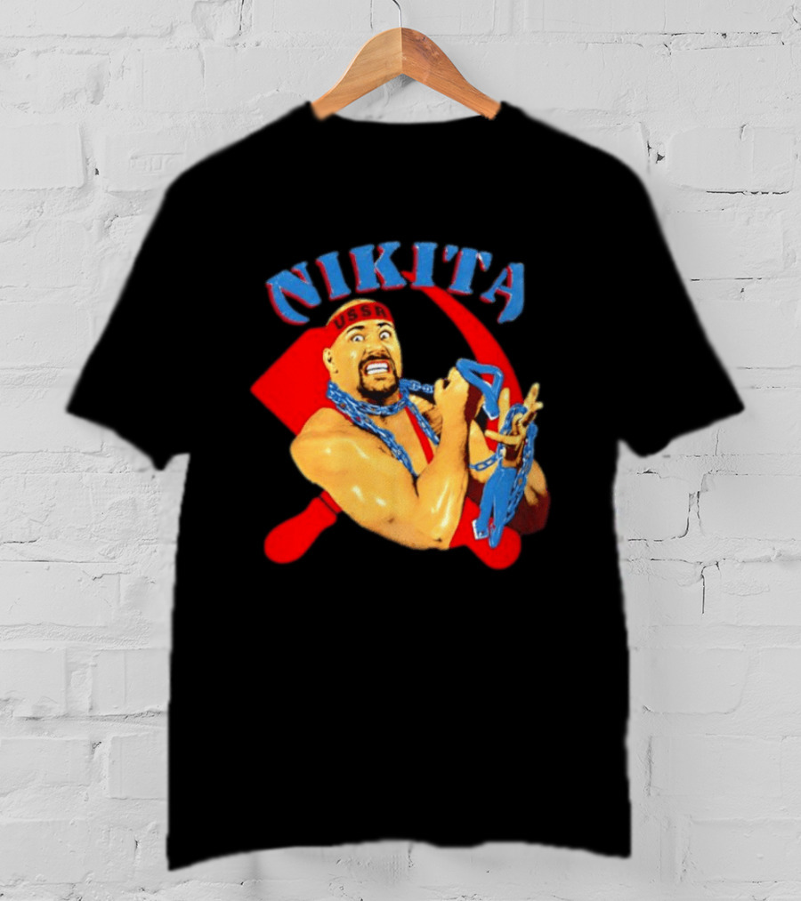 Nikita Koloff USSR Hammer And Sickle NWA Wrestling Pro T-Shirt