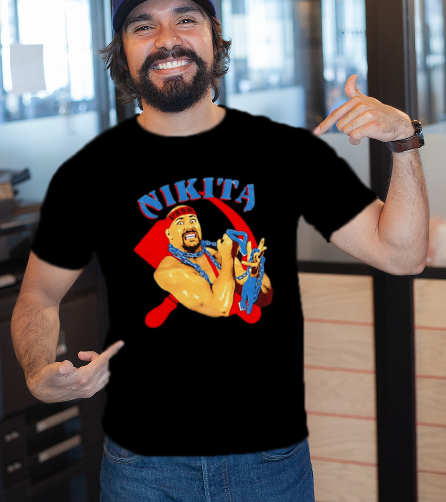 Nikita Koloff USSR Hammer And Sickle NWA Wrestling Pro T-Shirt