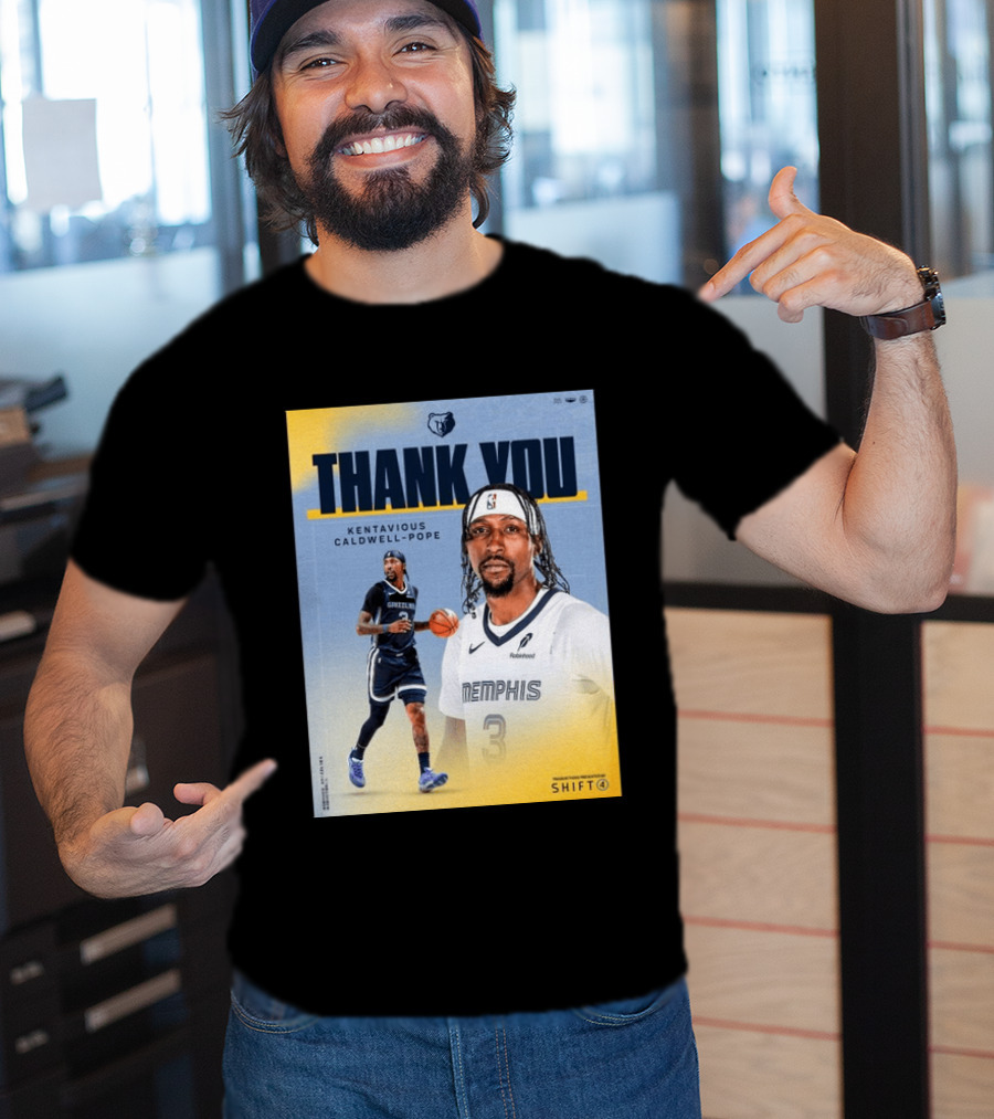 Thank You Kentavious Caldwell Pope Memphis Grizzlies Basketball 3 NBA Fan T-Shirt