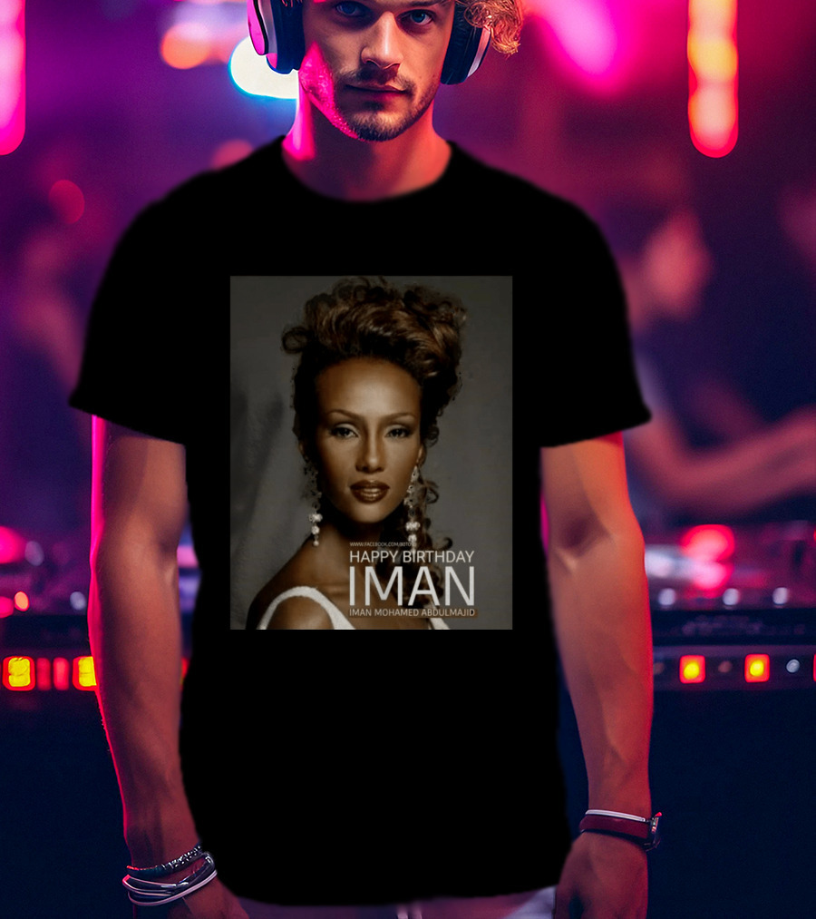 Happy Birthday Iman Mohamed Abdulmajid Celebration T-Shirt